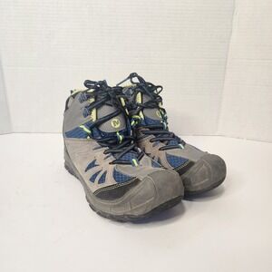 Merrell Capra Mid WTPF Hiking Boots Boys Size 5M Gray Waterproof